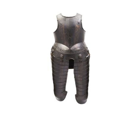An English Breast-Plate And Later Knee-Length TassetsThe First Mid-17th CenturyThe breast-plate with medial ridge drawn-out t