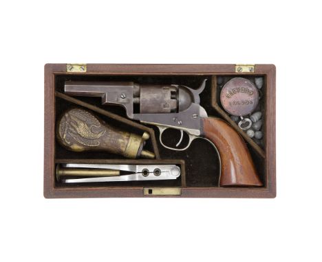 A Rare Cased Colt 1849 Model 'Wells Fargo' Short Frame Percussion Pocket Revolver No. 117258 For 1856The barrel with two line