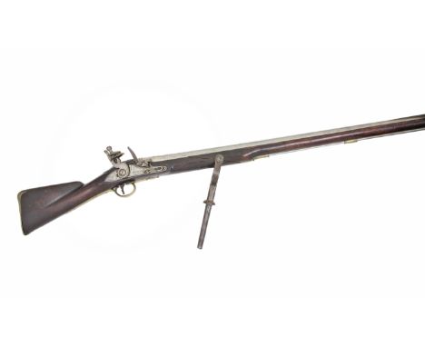 A Very Rare Massive 6-Bore East India Company Flintlock Wall-PieceBy Henshaw Of London, Dated 1793With heavy sighted barrel s