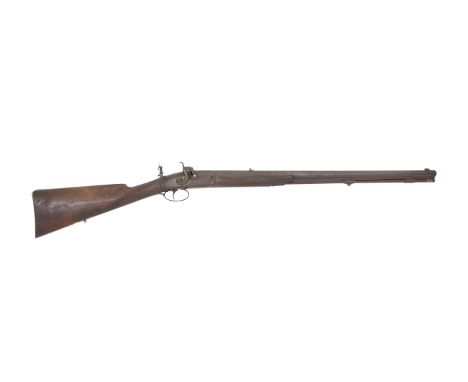 A 40-Bore (.500) Percussion Sporting RifleNo. 20, Late 19th CenturyWith rebrowned barrel leaf-sighted from 50 to 100 yards an