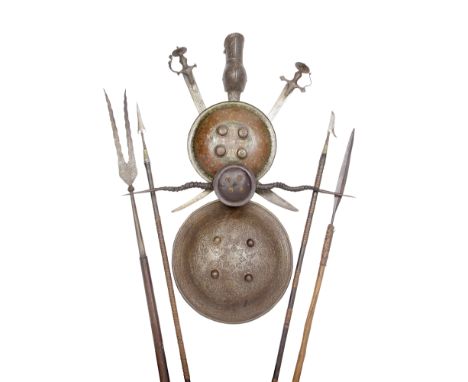A Group Of Eastern ArmsMostly Indian, 17th/19th CenturyComprising a South Indian pata, 17th century, with broad double-edged 