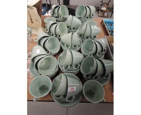 A selection of tea cups and saucers by Woods wear