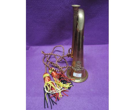 A replica military bugle 