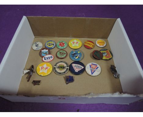 A selection of collectable enamel and pin badges