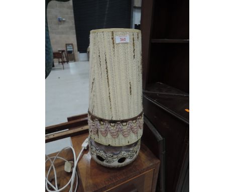 A vintage table lamp