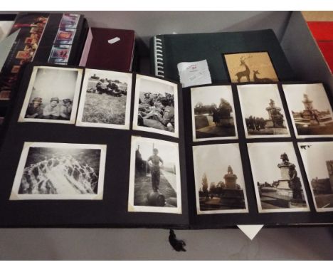 Three family albums of photographs depicting The Royal Women's Army Corps, other military interest plus scenic views