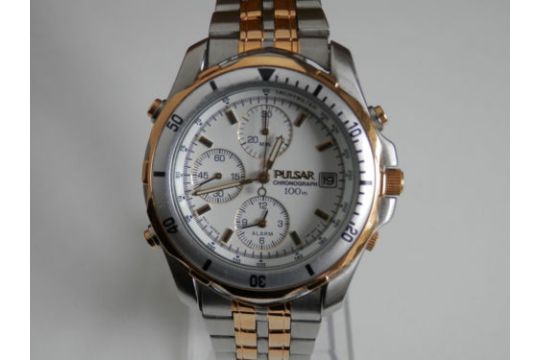 pulsar quartz alarm chronograph