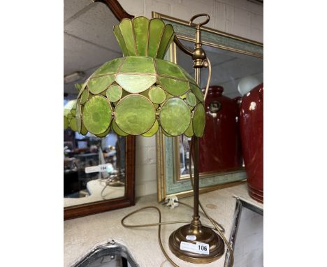 ART NOUVEAU GREEN TABLE LAMP 60CMS (H) APPROX 