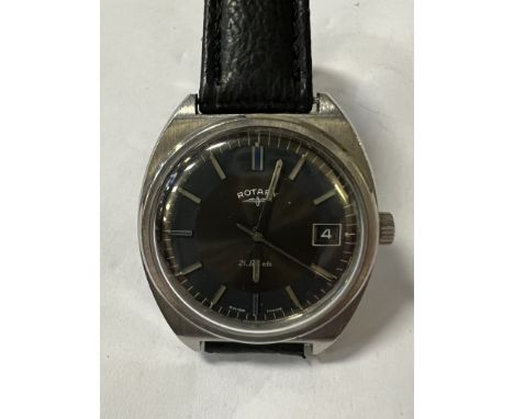 ROTARY TUXEDO DIAL C1960/1970'S WATCH - CASED