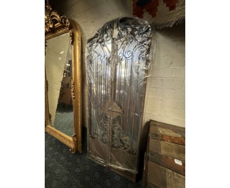 CAST IRON GATE GARDEN MIRROR