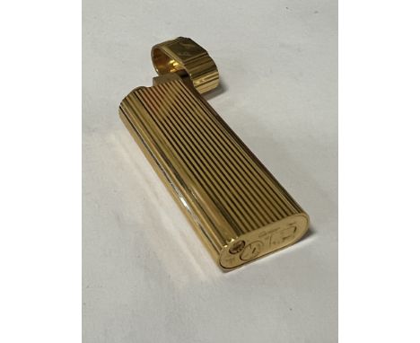 CARTIER GOLD PLATED LIGHTER IN BOX 