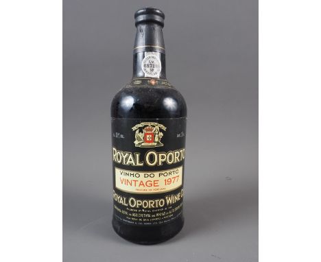 A bottle of Royal Oporto vintage port, 1977