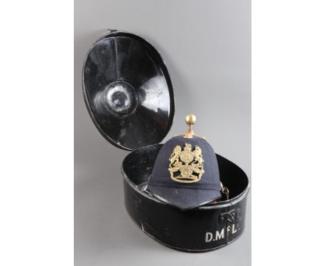 A Victorian Royal Artillery dress ball top helmet, in tin box