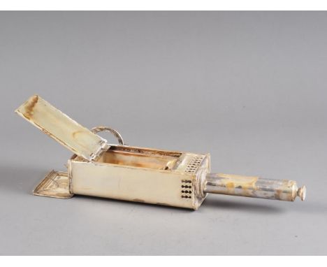 An EPNS silver plated travelling carriage lamp 
