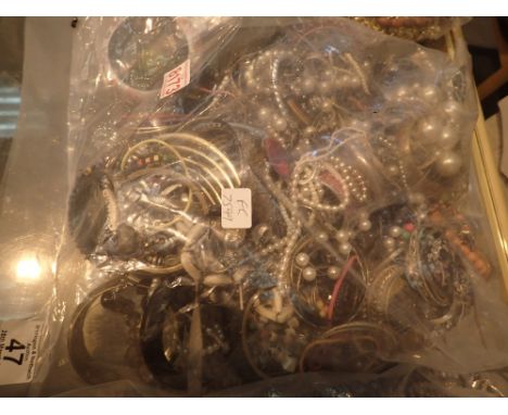 Approximately 3 - 4kg of mixed costume jewellery in sealed bags