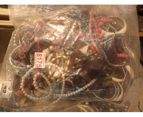 Approximately 3 - 4kg of mixed costume jewellery in sealed bags