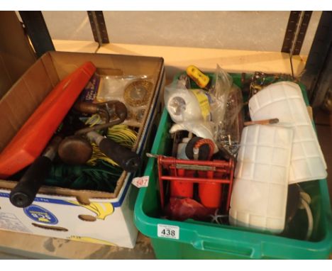 Two boxes of mixed tools