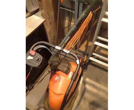 Flymo hover compact 350 and Black & Decker strimmer 