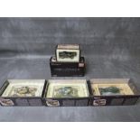 FOUR BOXED CORGI WORLD WAR II HEROES 1:50 SCALE TANKS, to incldue 2 x US Army Sherman tanks M4A3