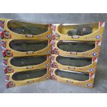 EIGHT BOXED SOLIDO MILITARY VEHICLES, scale 1:50, all Batailles Battles vehicles