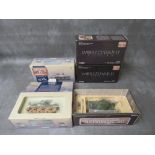 THREE BOXED CORGI WORLD WAR II HEROES TANKS, to include Sherman M4A3 British Army Royal Scots