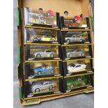 TEN CORGI JAMES BOND VEHICLES, to include Gyrocopter CC04602, Aston Martin DB5, BMW Z£ CC04904,