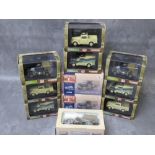 EIGHT BOXED HOBBY MASTER DIE CAST MILITARY VEHICLES, to include 3 x BG1304 British Light Infantry