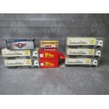 FIVE BOXED MAJORETTE CHERBOUG TO POOLE ARTICULATED LORRIES AND TRAILERS, ECH 1:60, boxed Atlas