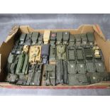 A TRAY CONTAINING THIRTY TWO UNBOXED SOLIDO MILITARY VEICLES, to include tanks, jeeps, lorries,