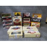 MIXED BOX OF DIE CAST VEHICLES TO INCLUDE FOUR MATCHBOX DINKYS DY1, DY7, DY12 and DY33A, Corgi