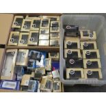 THREE BOXES OF EMPTY BOXES, mainly for Oxford die cast Military Models 1:76 scale