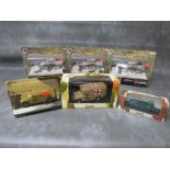THREE BOXED CORGI 'SKIRMISH' CC60213 PANTHER AUSF G TANKS, and 3 infantry figures Ardennes 1944,