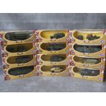 TWELVE BOXED SOLIDO MILITARY VEHCLES FROM THE BATAILLES BATTLES RANGE, to include 6225, 6128,