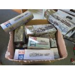 A LARGE BOX OF EMPTY BOXES, mainly for Corgi Military Models