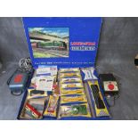BOXED LONE STAR '000' GAUGE RAILWAY SET, comprising locomotive, carriages, rolling stock, track,