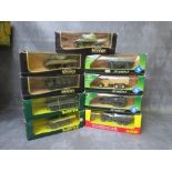 NINE BOXED MILITARY VEHICLES BY VEREM ADN SOLIDO, to incldue tanks, wagons, half track etc.