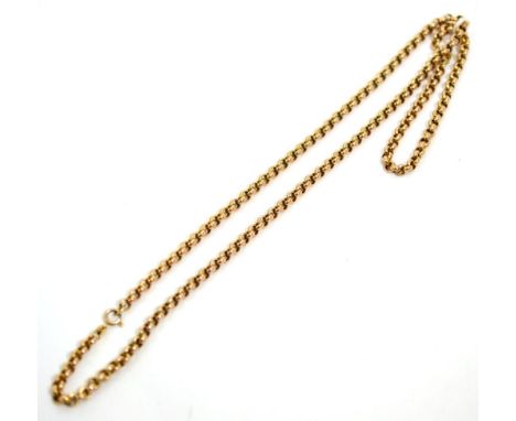 A 9ct gold belcher chain with matching bracelet 23.76g gross 
