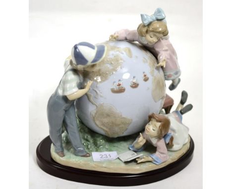 Lladro ''The Voyage of Columbus'' ref 5847/7500, with framed certificate 