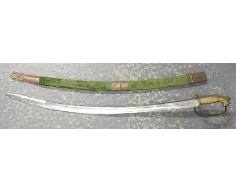 CURVED SWORD & SCABBARD  