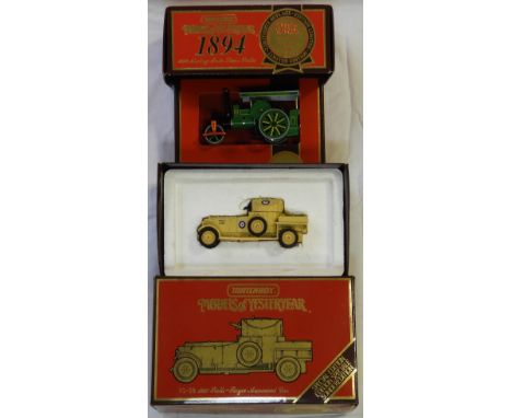 CORGI MODELS OF YESTERYEAR AVELING PORTER STEAM ROLLER & ROLLS ROYCE ARMOURED CAR   