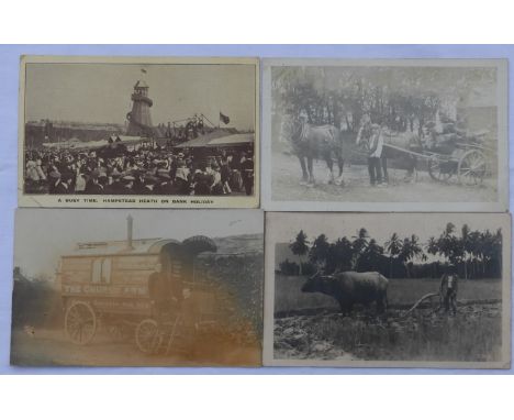 POSTCARDS - 4 CHURCH ARMY WAGON & 3 OTHERS   
