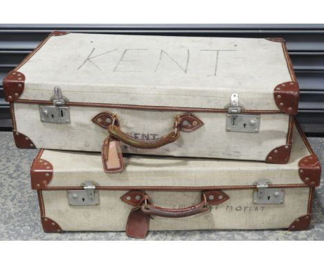 2 ARMY ISSUE DEMOB SUITCASES   