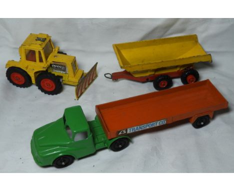 MATCHBOX SUPERKINGS K5 MUIRHILL TRACTOR & TRAILER & LONE STAR FLATBED LORRY   