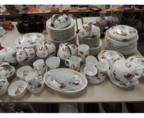 A Royal Worcester Evesham dinner service and similar