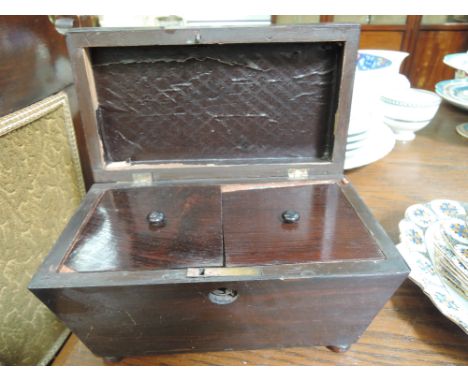 A regency tea caddy 