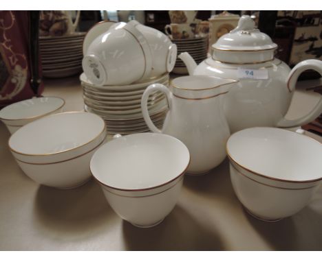 A selection of Royal Worcester Contessa tea ware including teapot