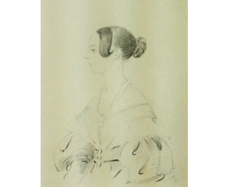 Pair of 19th century portrait studies
Pencil drawings of a young lady
