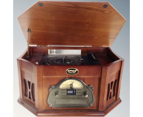 An Amos vintage style music centre.