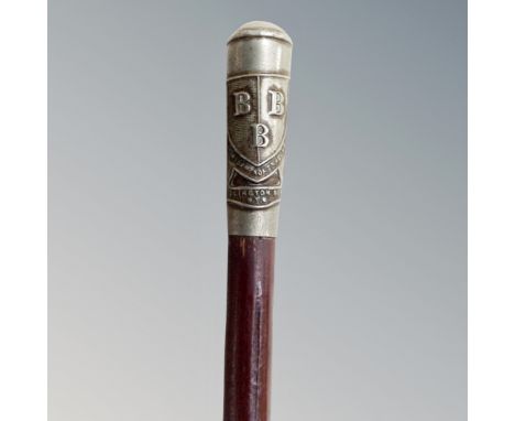 A vintage Bridlington School swagger stick.