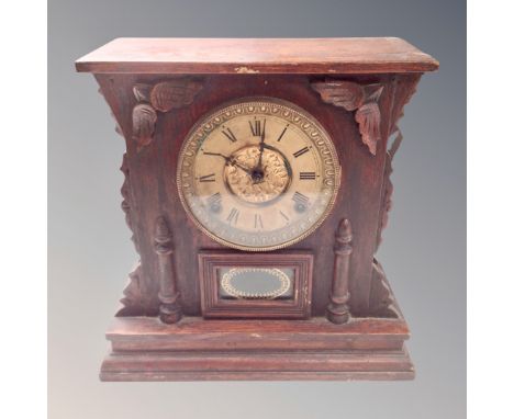A 19th century eight day mantel clock.